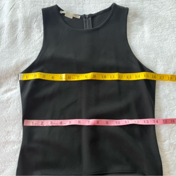 Stella McCartney Black Asymmetrical Handkerchief Hem Sleeveless Midi Dress 12 - Picture 10 of 12